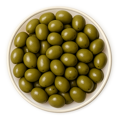 Top Sun Whole Green Olives (Jar) 965gr