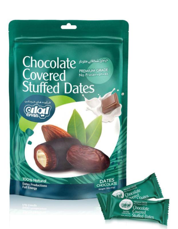 Chocolate Covered Stuffed dates Eyvan Milk 150 gr.