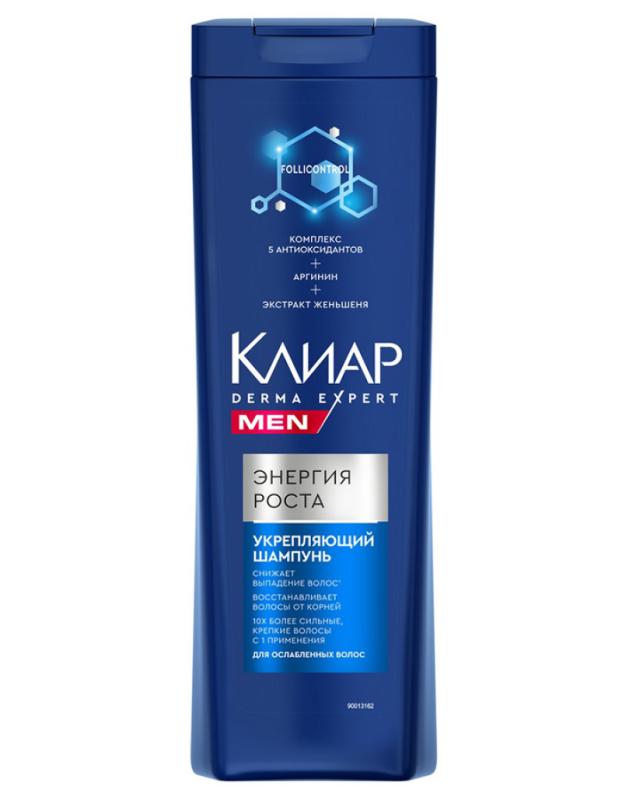 Shampoo for men Clear, Strength Energy Growth 380 ml.