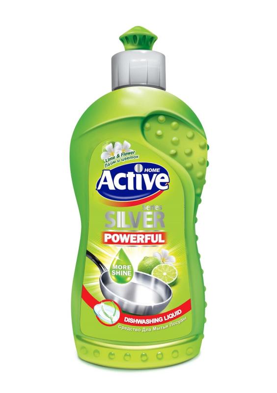 Dishwashing liquid, Active green 500 ml.