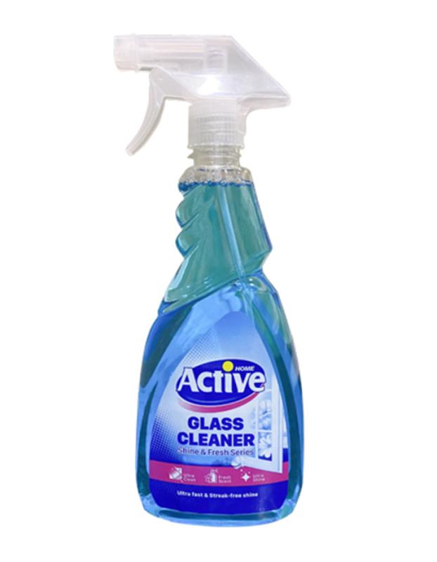 Cleaning spray for glass, Active, blue, 500 ml.