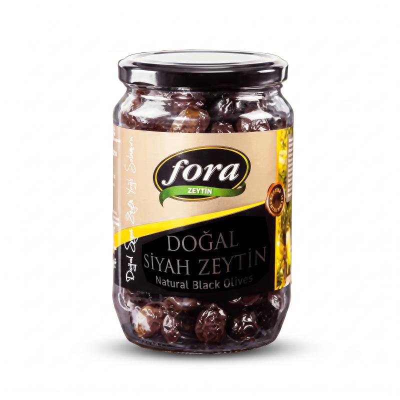 Black olives, whole, 450 gr, Fora