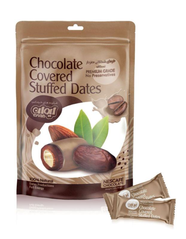 Chocolate Covered Stuffed dates Eyvan coffee 150 gr.