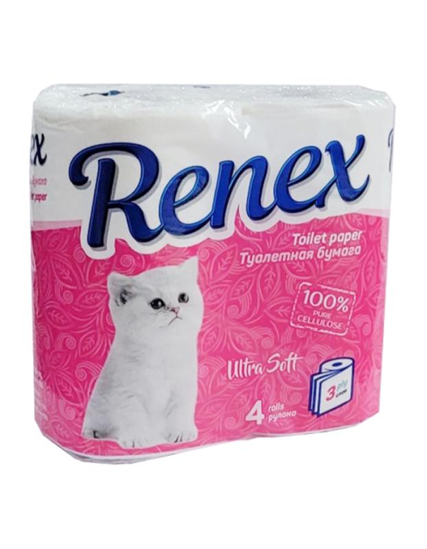 Toilet paper ultra soft Renex 4 pcs.