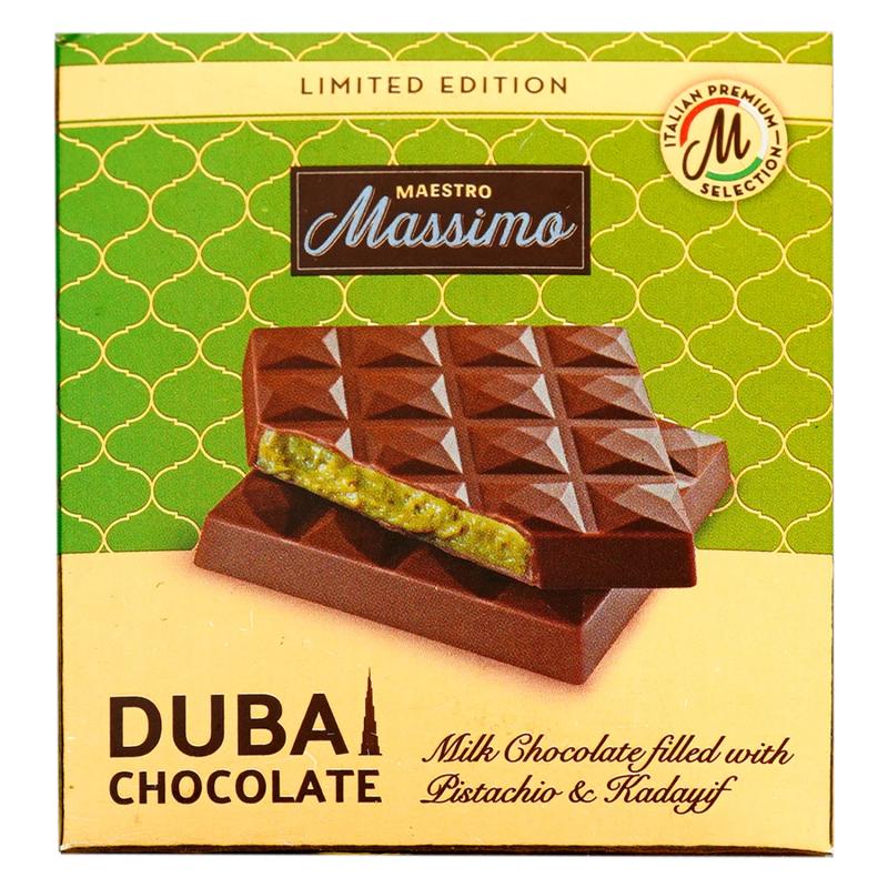 Dubai Milk Chocolate With Pistachio Massimo  60 gr.