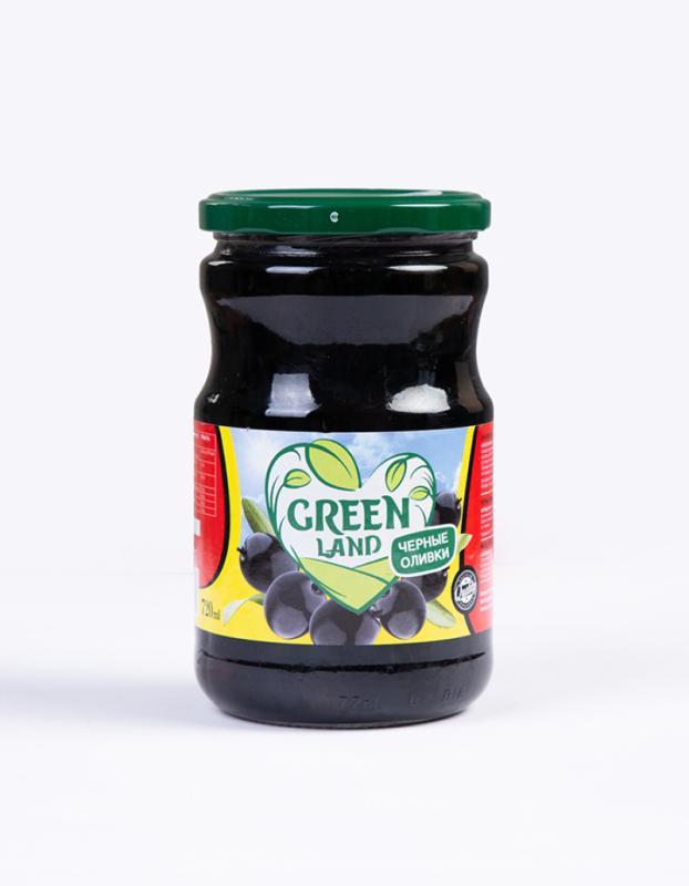 Black olives Green Land 720 ml.
