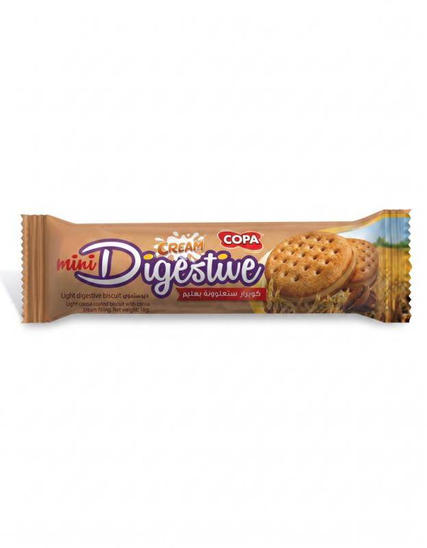 Mini Cream Digestive Biscuit Copa Cappuccino 75 gr. (24pc)
