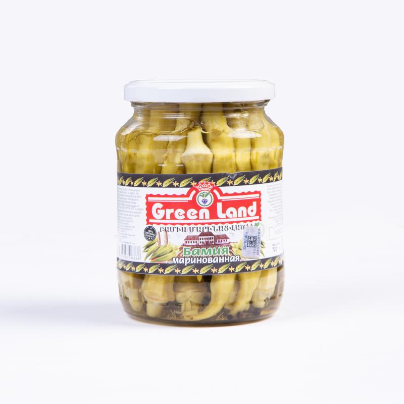 Marinated Okra Green Land 720 gr.