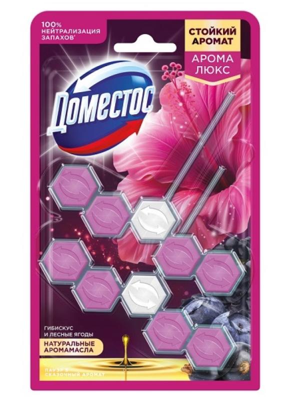 Disinfectant scented block for toilet Hibiscus Berries Domestos