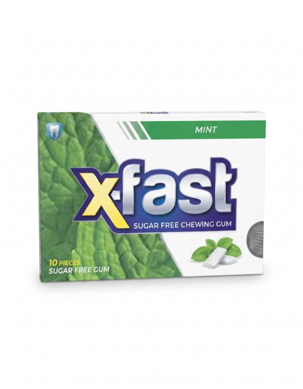 Sugar Free Chewing Gum X-fast mint 15 gr.