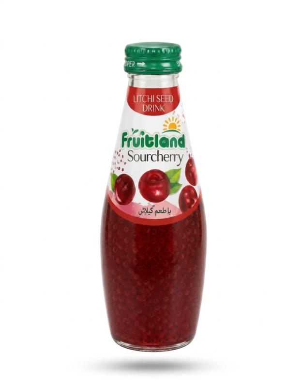 Sour Cherry Basil Seeds Drink 300 ml.