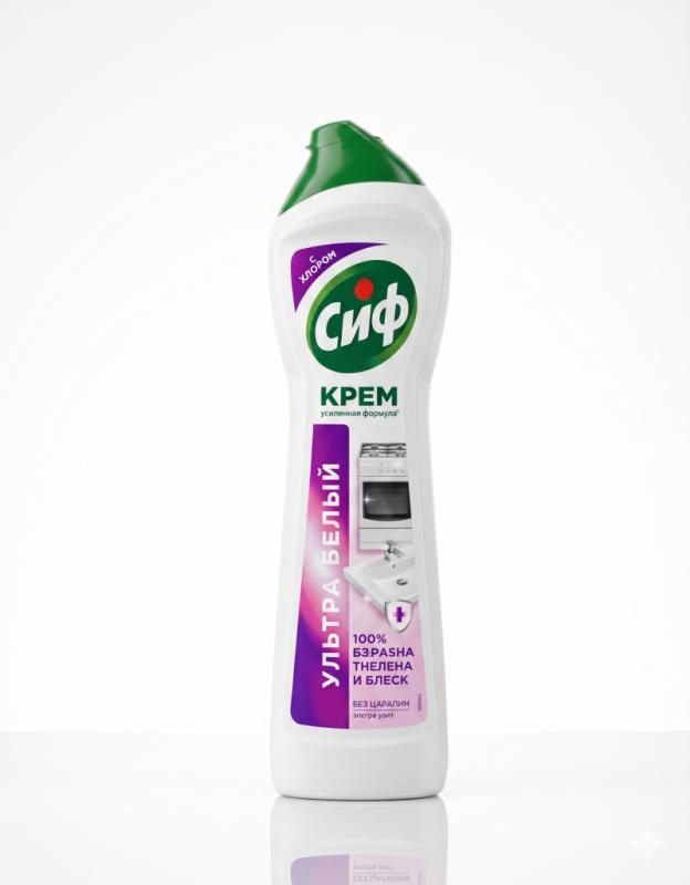 Cif Cream Ultra White with Chlorine 500 ml.