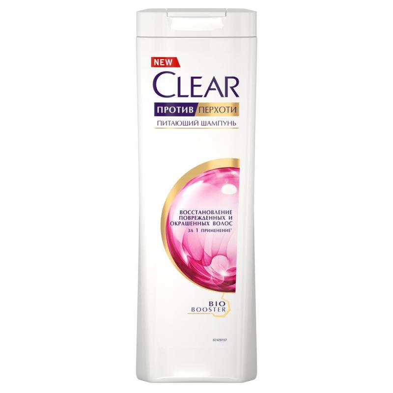 CLEAR Shampoo Repair for -Damaged/Colored Hair (PINK) 400ml