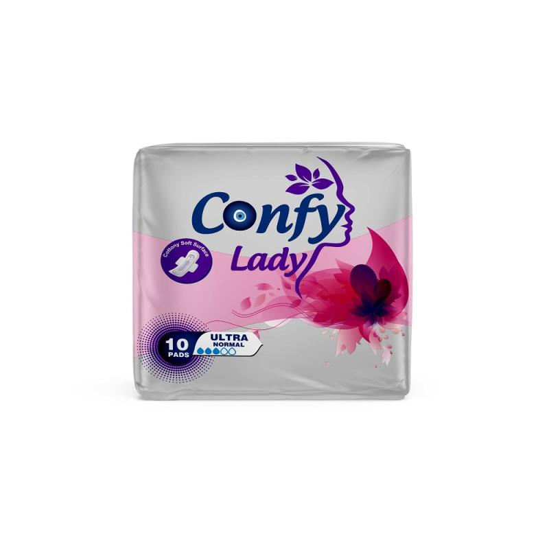 CONFY LADY HYGIENIC PAD ULTRA NORMAL STD 10 pc.