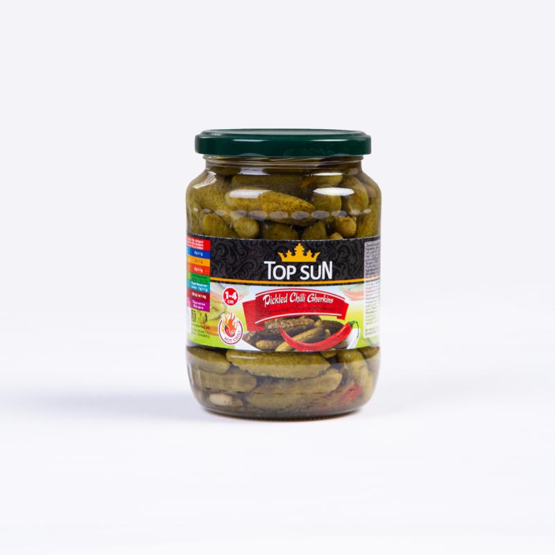 Top Sun Cucumber With Chilli (1-4Cm) 680gr