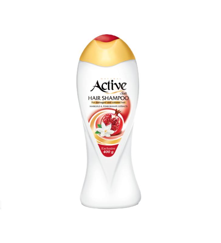 Active Natural Hair Shampoo (Damaged & Colored Hair) 400 gr.